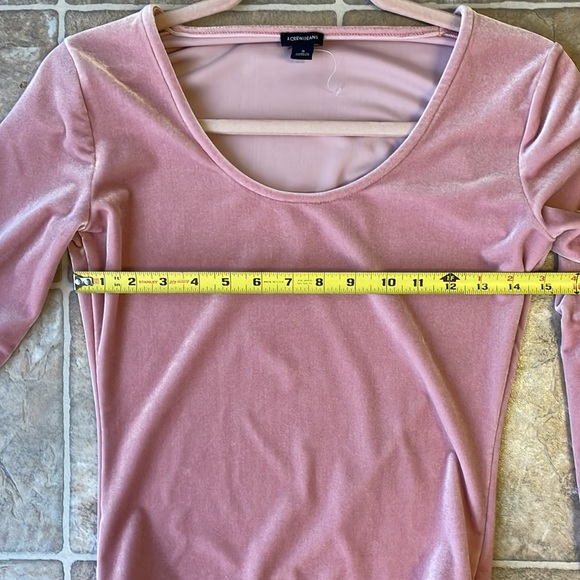 JCREW Velvet Bodysuit - Small. Neutral Ballet Pink- Worn once. - Picture 6 of 6